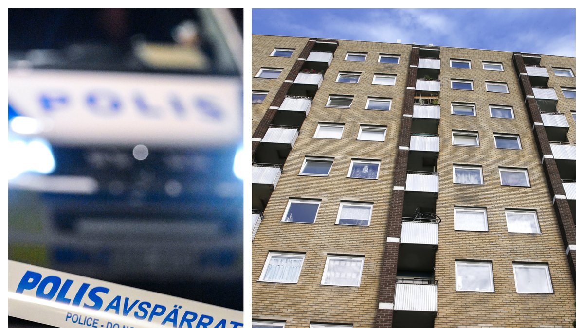 En kvinna sågs hänga från en balkong i Landskrona – nu läggs polisutredning ner.