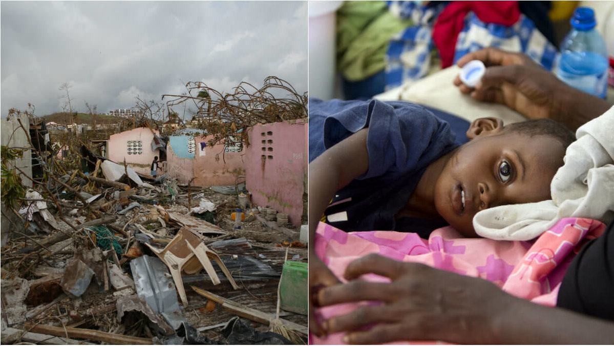 Orkanen Matthew har tagit 1 000 människoliv på Haiti.