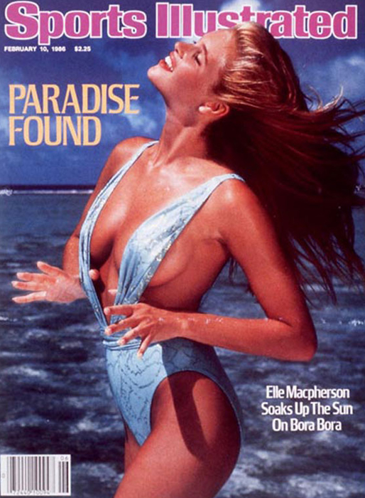 Elle MacPherson prydde omslaget 1986. 