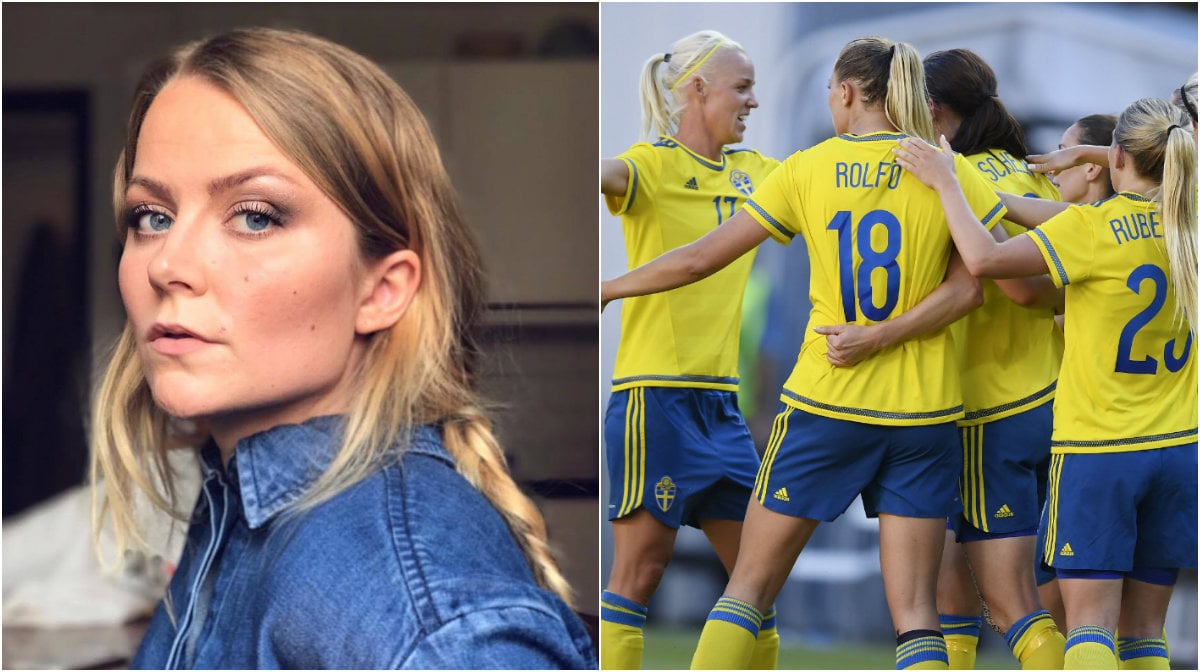 Matilda Wahl, Landslaget, Fotboll, Svenska herrlandslaget i fotboll, Feminism, Jämställdhet, Debatt