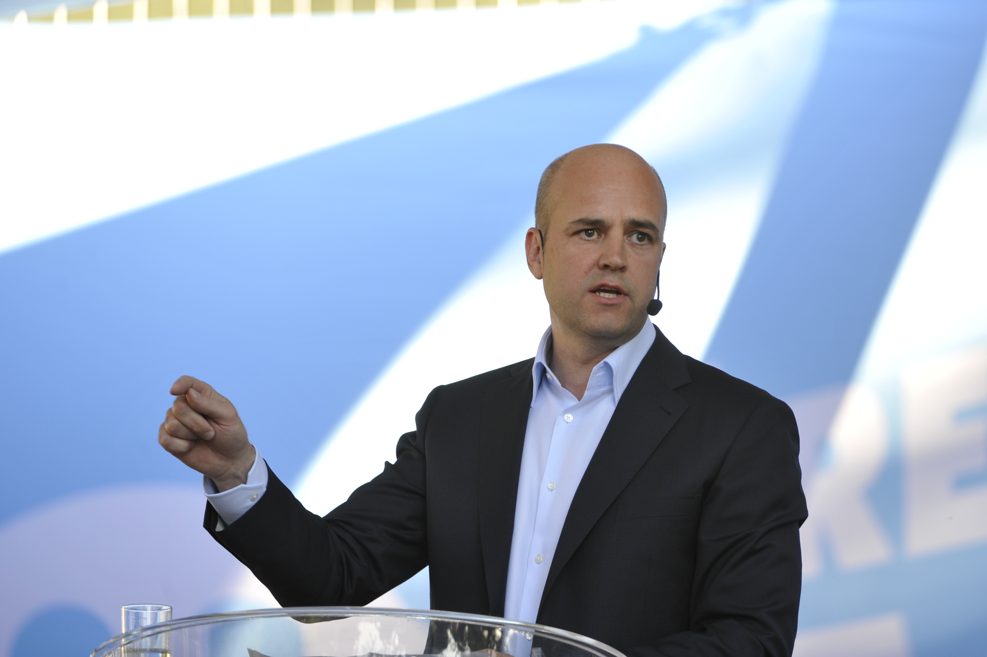 Reinfeldts tal orsakade kraftiga reaktioner på Twitter.