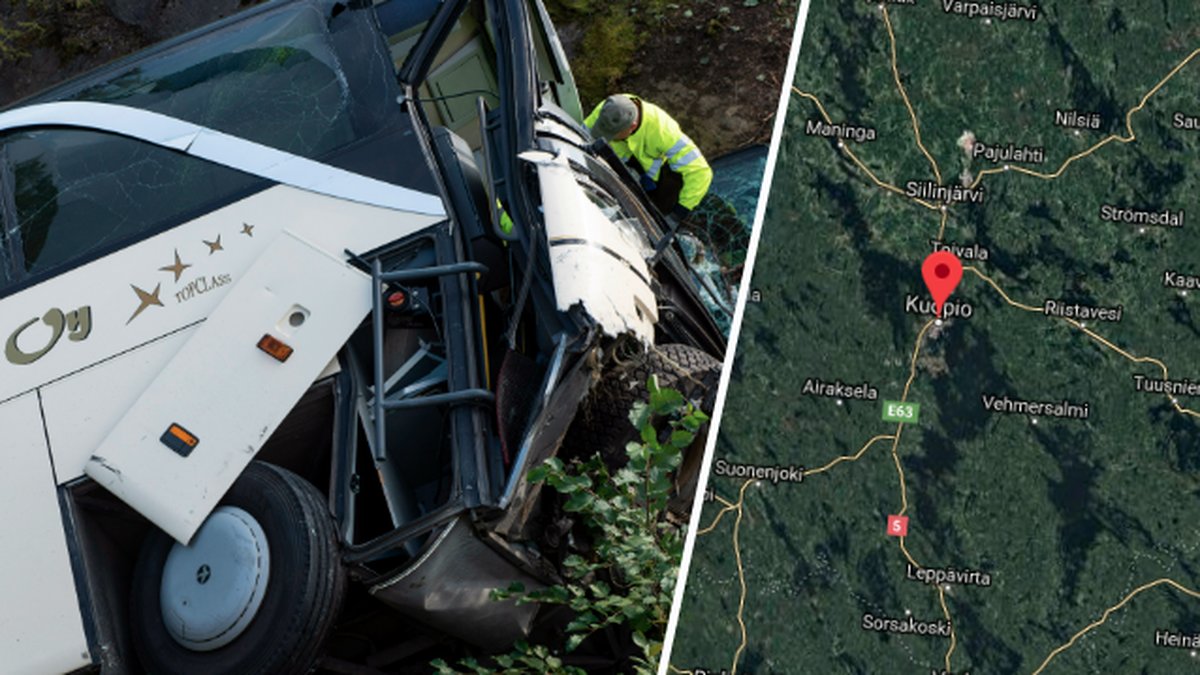 En bussolycka ägde rum i Kuopio under fredagen, minst fyra personer har dött.
