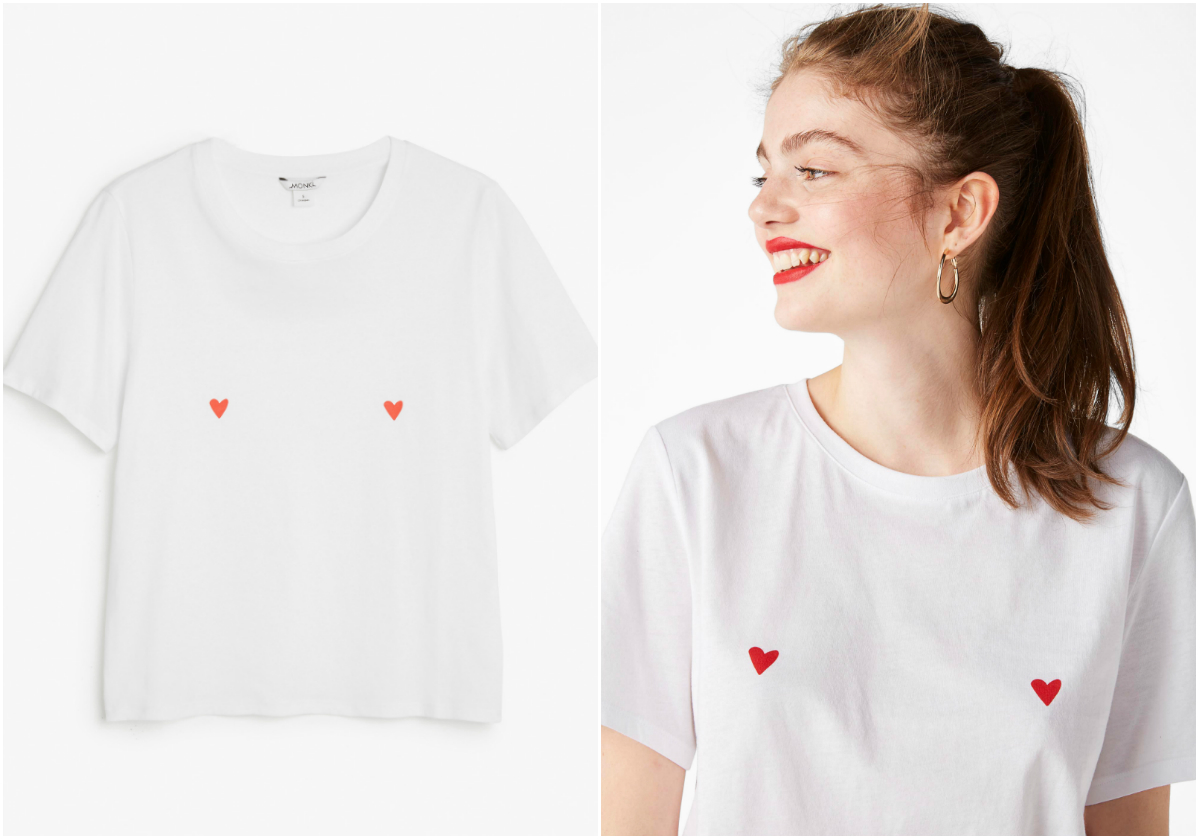 T-shirt med hjärtan T-shirt med hjärtan