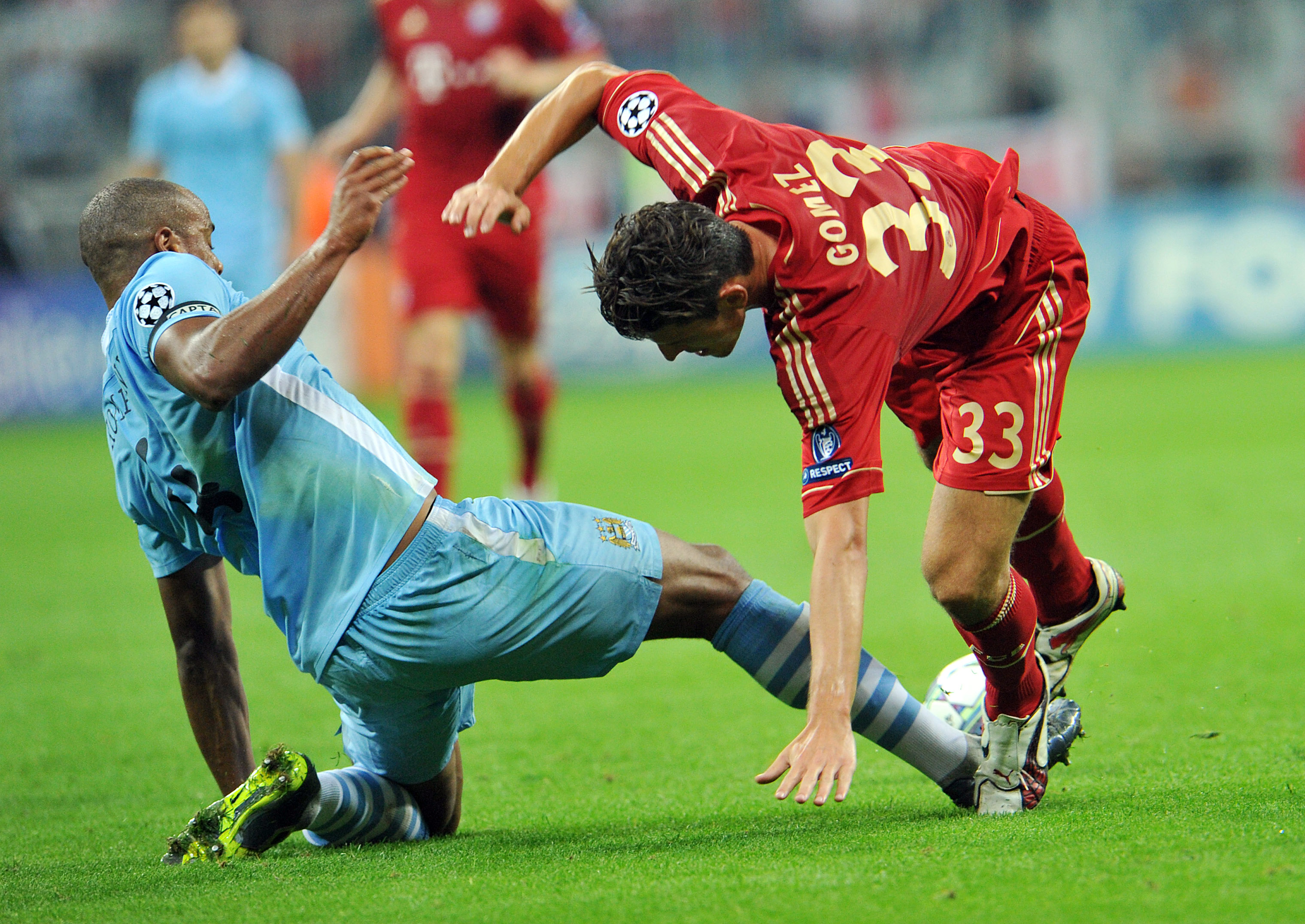 I det uppsnackade mötet med Manchester City blev Mario Gomez matchhjälte med två mål.