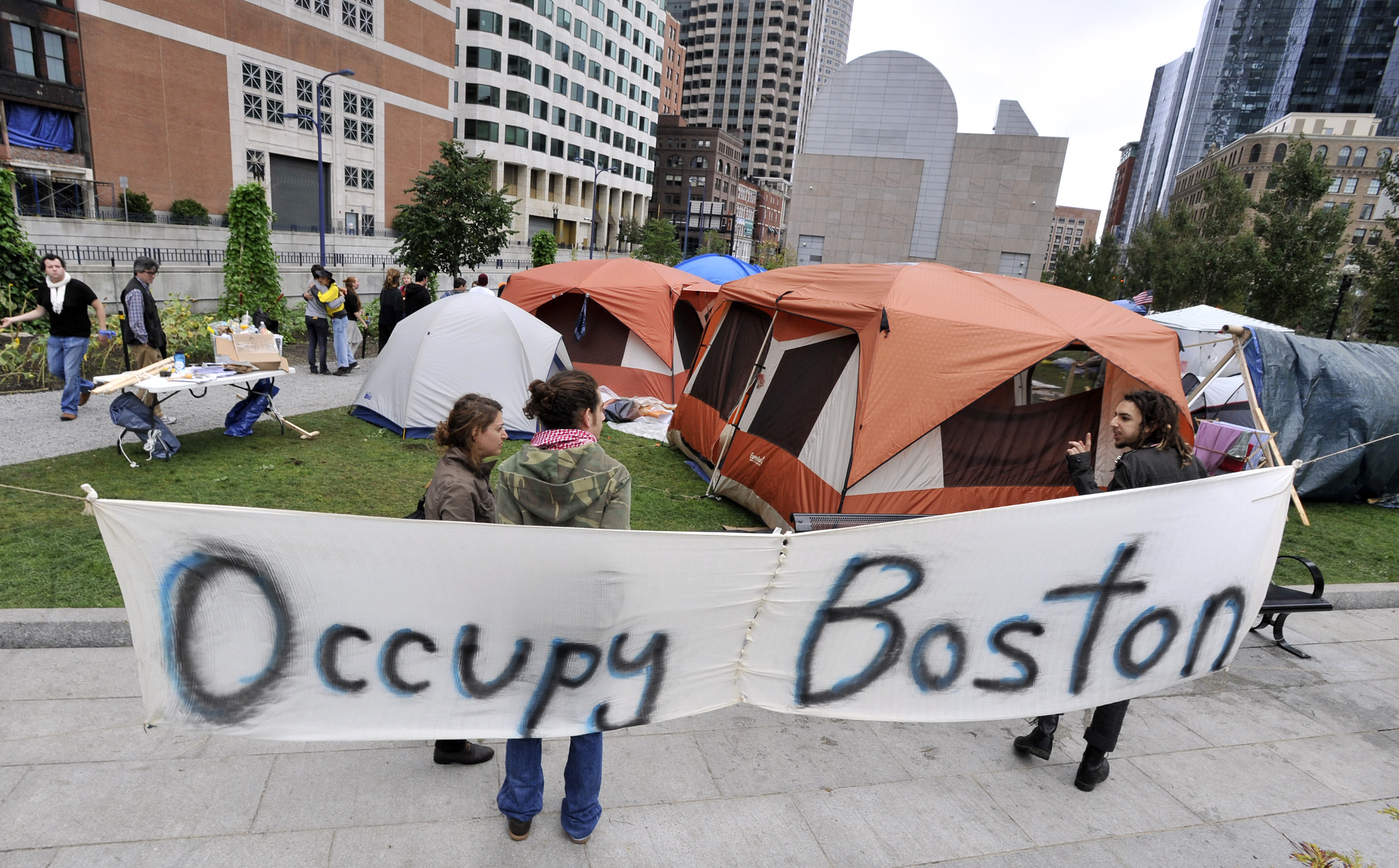 Aktionen har spridit sig till andra städer i USA, till exempel i Boston.
