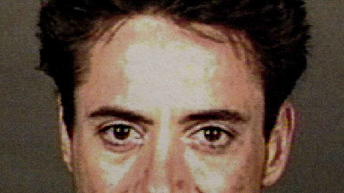 Robert Downeys mugshot år 2001 – då misstänktes han vara drogpåverkad.