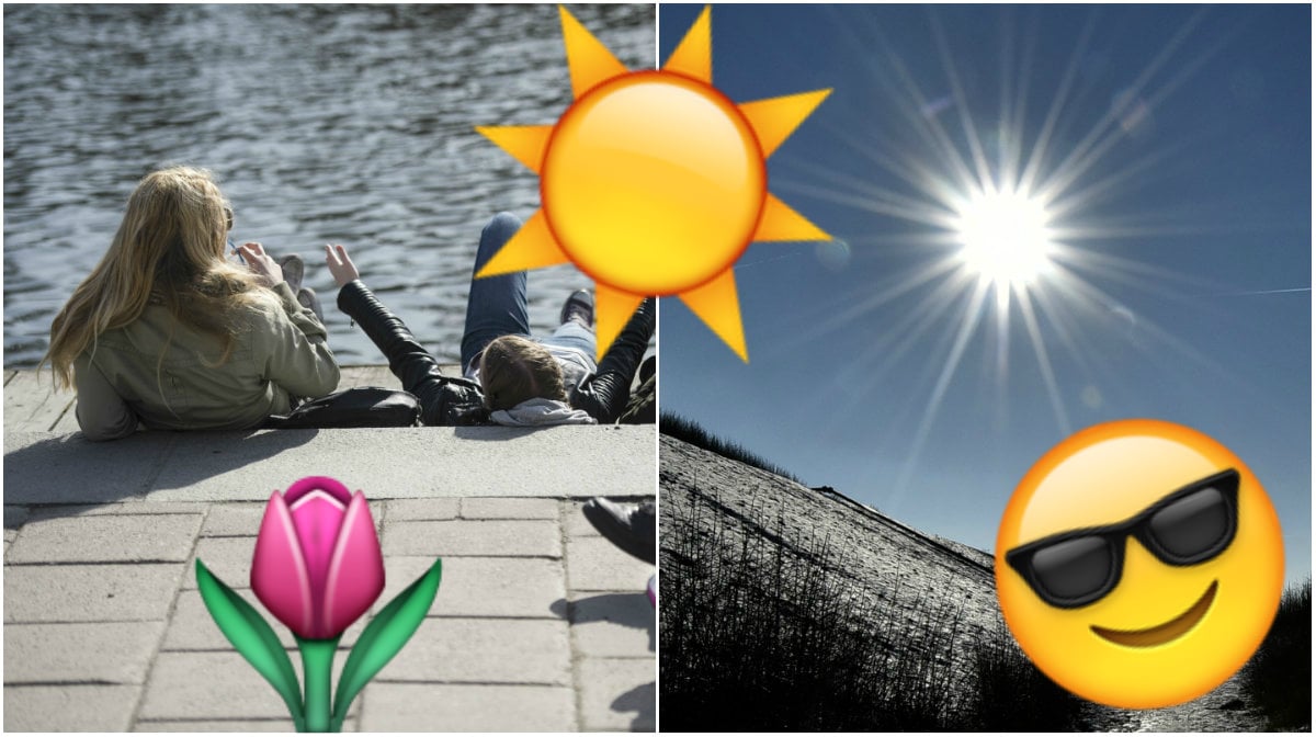 Sverige, Våren, Väderlek, April, Sol