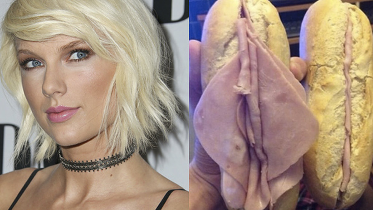 Taylor Swifts vagina blev jämförd med en skinkmacka av en tokig tant i USA.