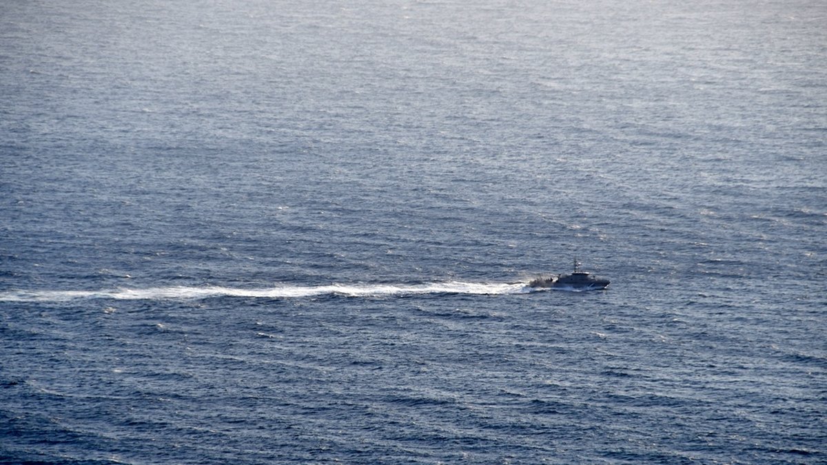 Greklands kustbevakning har ryckt ut på ett nödanrop utanför Kreta. På bilden en grekisk kustbevakningsbåt vid ett tidigare tillfälle.