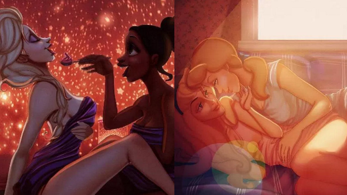 Så här hade det sett ut om Disneyprinsessorna hade valt varandra.