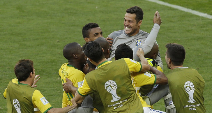 Brasilien, David Luiz, Alexis Sanchez, VM, Neymar, åttondelsfinal, Chile