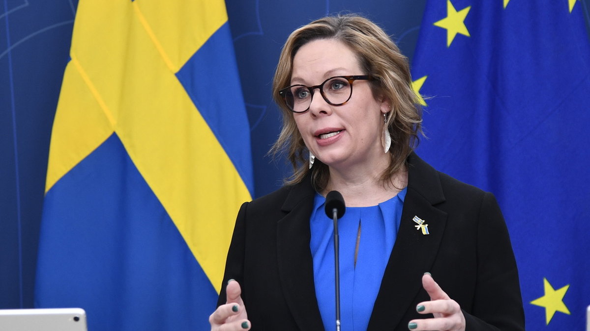 Migrationsminister Maria Malmer Stenergard (M). Arkivbild.