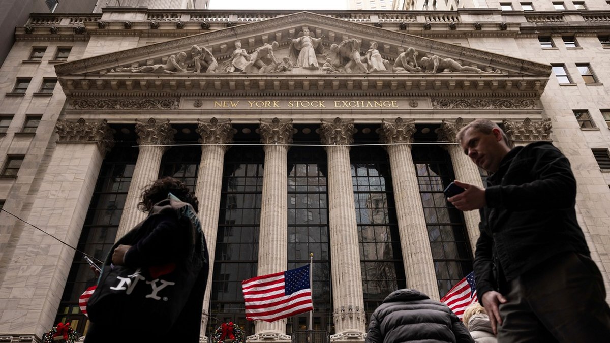 Aktiekurserna på börsen i New York klättrar alltmer mot skyarna. Arkivbild.