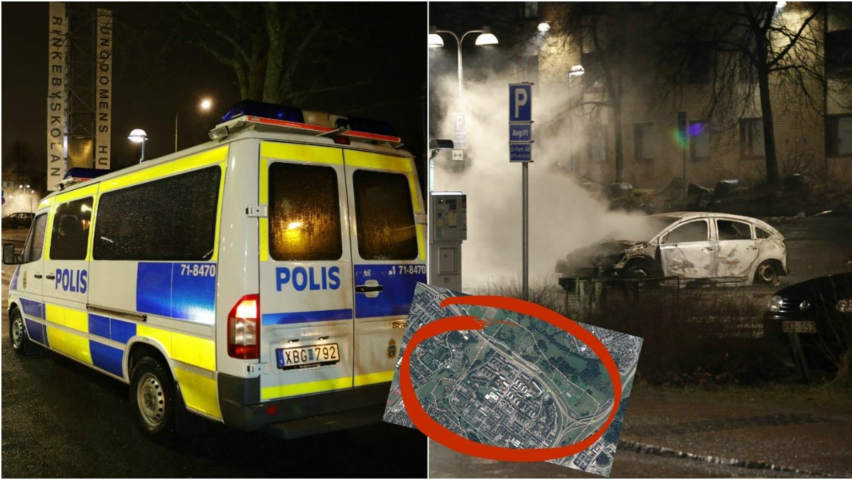 Under måndagskvällen var det upplopp i Rinkeby. 