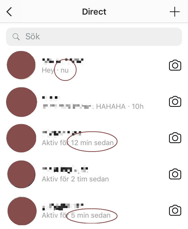 Nu kan anvädare se när du senast var aktiv på Instagram Nu kan anvädare se när du senast var aktiv på Instagram