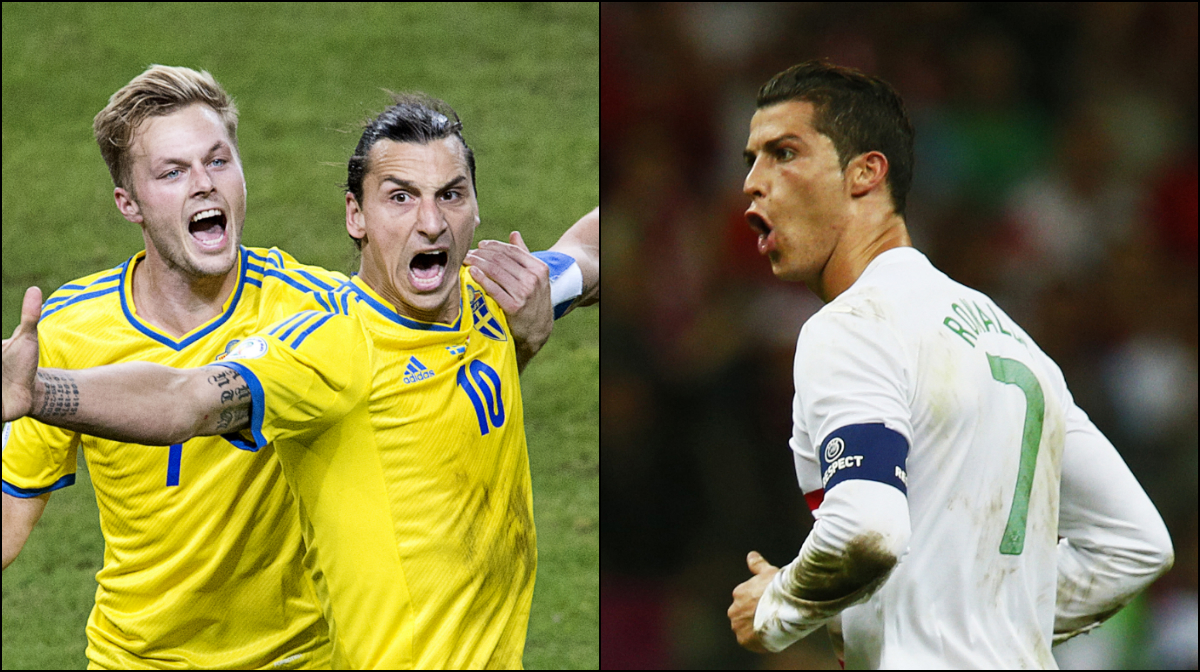 Cristiano Ronaldo, Playoff, Zlatan Ibrahimovic, Pepe, Portugal, VM-kval, Sverige