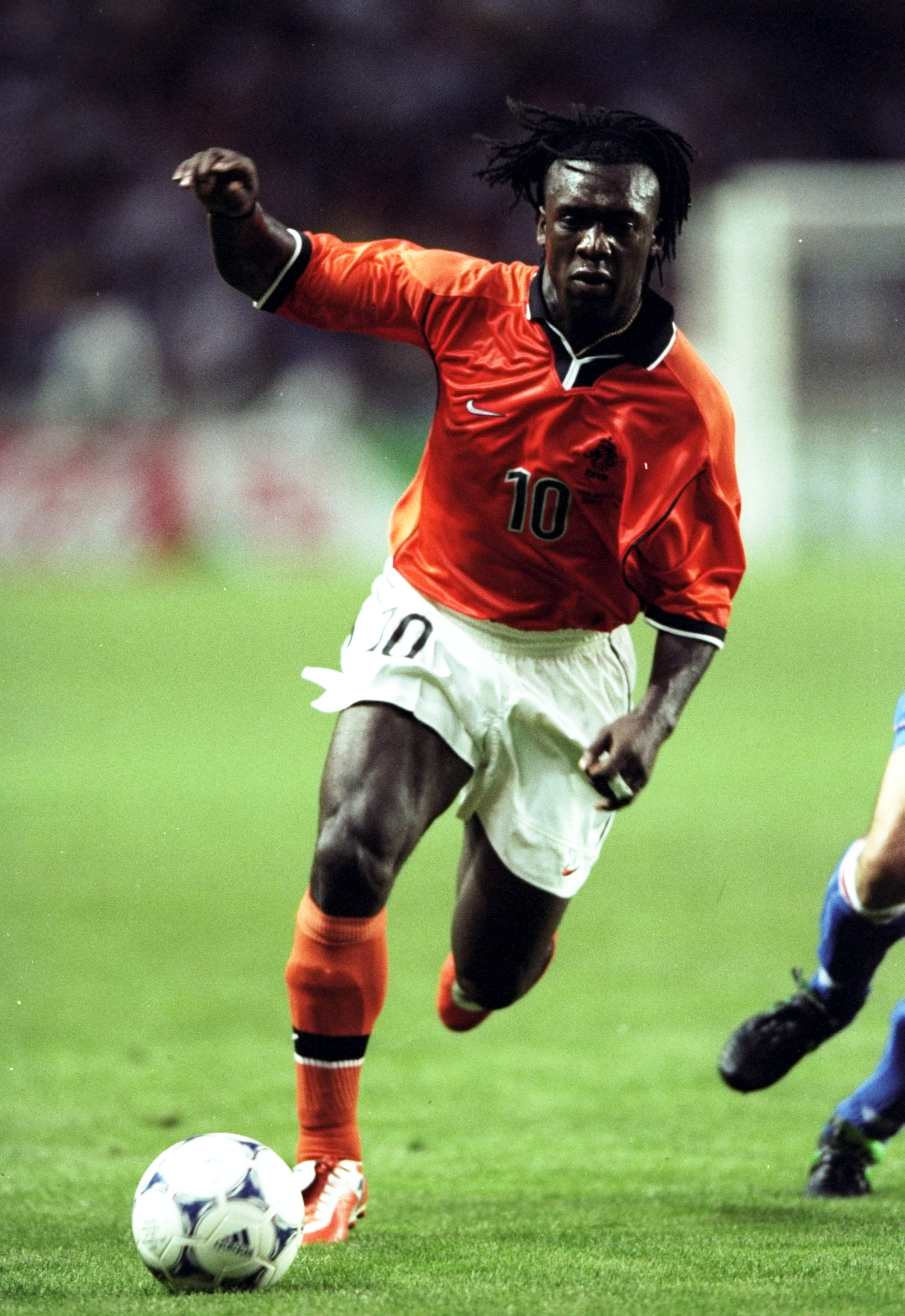 Seedorf under sitt enda VM (1998) som han spelade, där Holland kom fyra. Seedorf under sitt enda VM (1998) som han spelade, där Holland kom fyra.