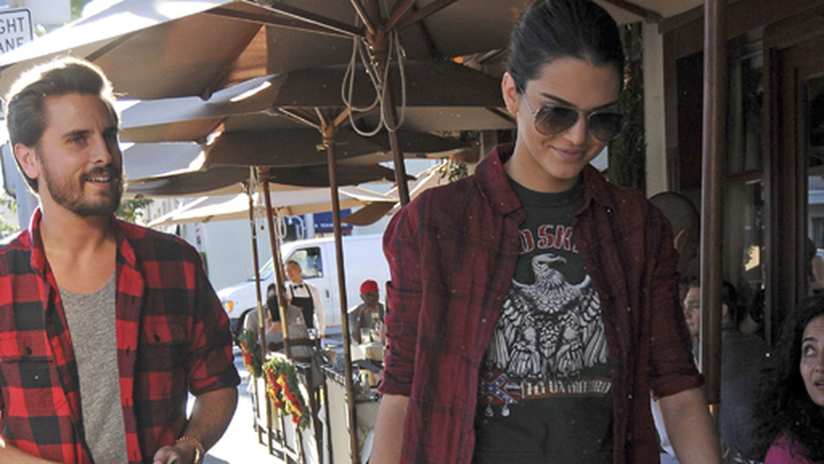 Scott och Kendall i Beverly Hills i november. 