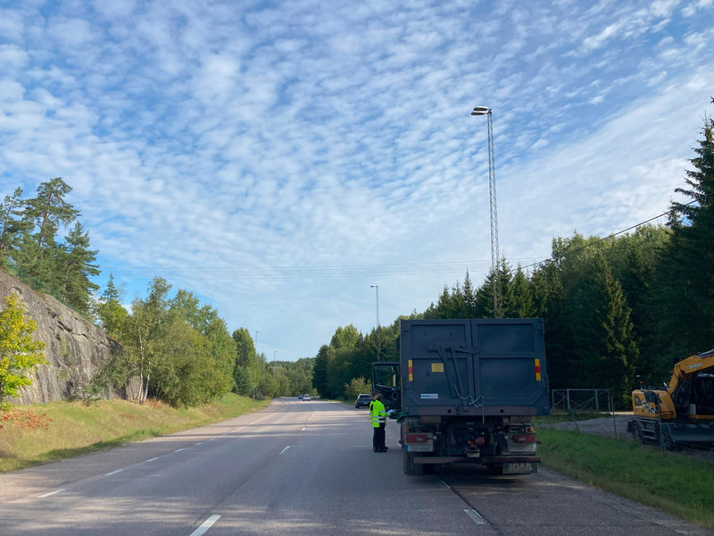 Tillsynen av avfallstransporter i Stockholmsområdet pågick under september.