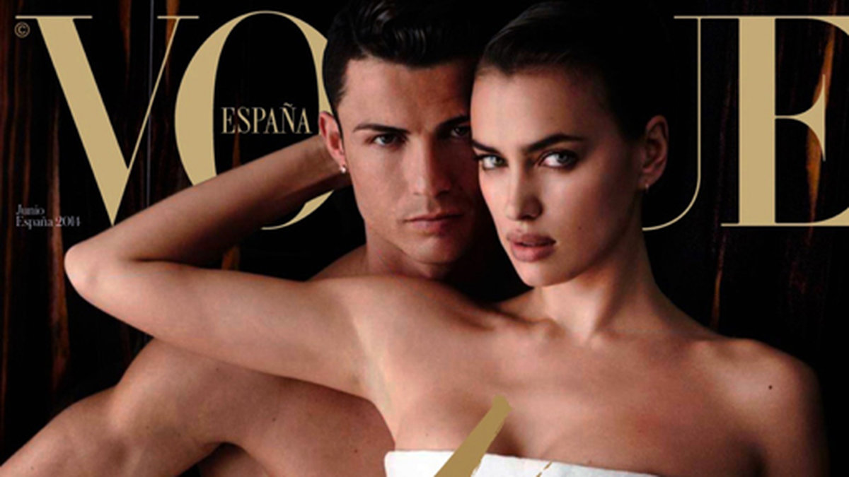 Cristiano Ronaldo och Irina Shayk på omslaget till Vogue.