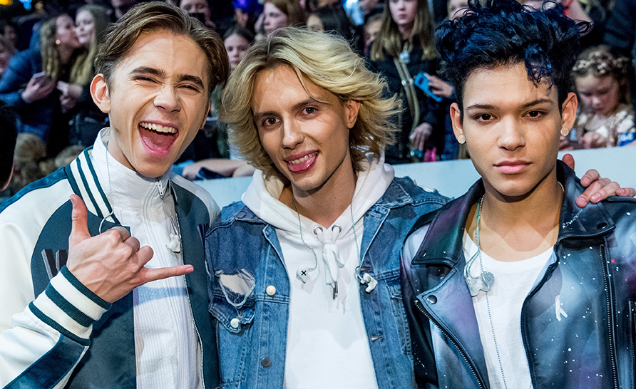 Felix Sandman, Oscar Enestad och Omar Rudberg Felix Sandman, Oscar Enestad och Omar Rudberg