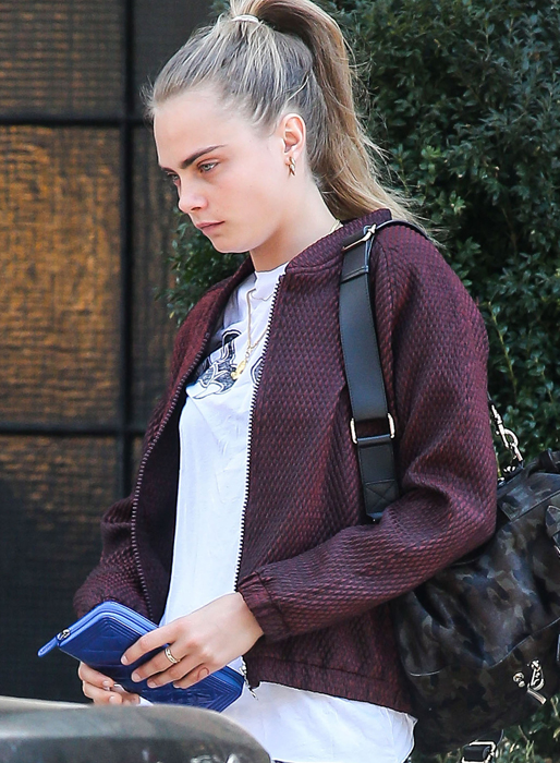 Cara Delevingne i New York. Cara Delevingne i New York.