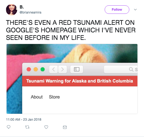Google varnar för Tsunami i USA och Kanada Google varnar för Tsunami i USA och Kanada