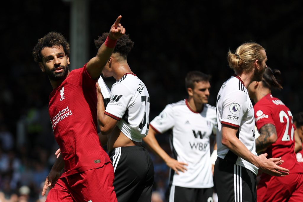 Mohamed Salah räddade en poäng till Liverpool med sitt kvitteringsmål.