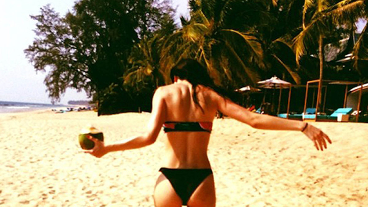 Kendall Jenner är även hon i Thailand. 