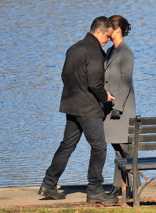 Matt Damon och Alicia Vikander spelar in "Bourne 5" i Washington DC. Matt Damon och Alicia Vikander spelar in "Bourne 5" i Washington DC.