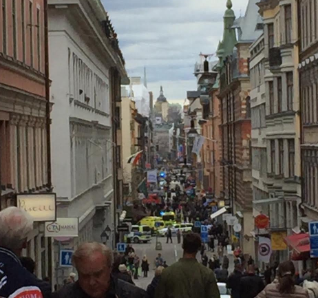 Människor i Stockholm. 