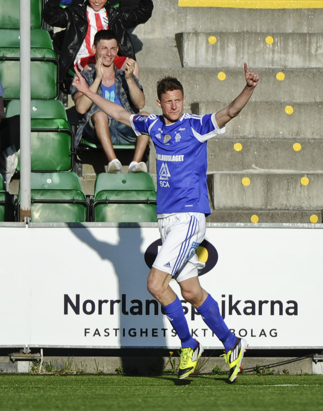 Johan Eklund satte Sundsvalls 1-0-mål, det som kom att fixa en poäng åt norrlänningarna.