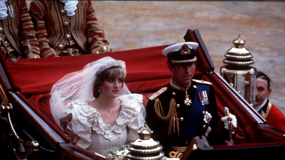 Diana när hon gifte sig med prins Charles 1981.