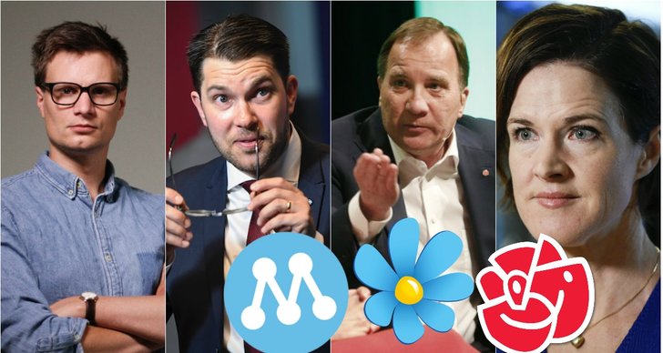 Karl Anders Lindahl, Anna Kinberg Batra, Jimmie Åkesson, Sverigedemokraterna, Riksdagsvalet 2018