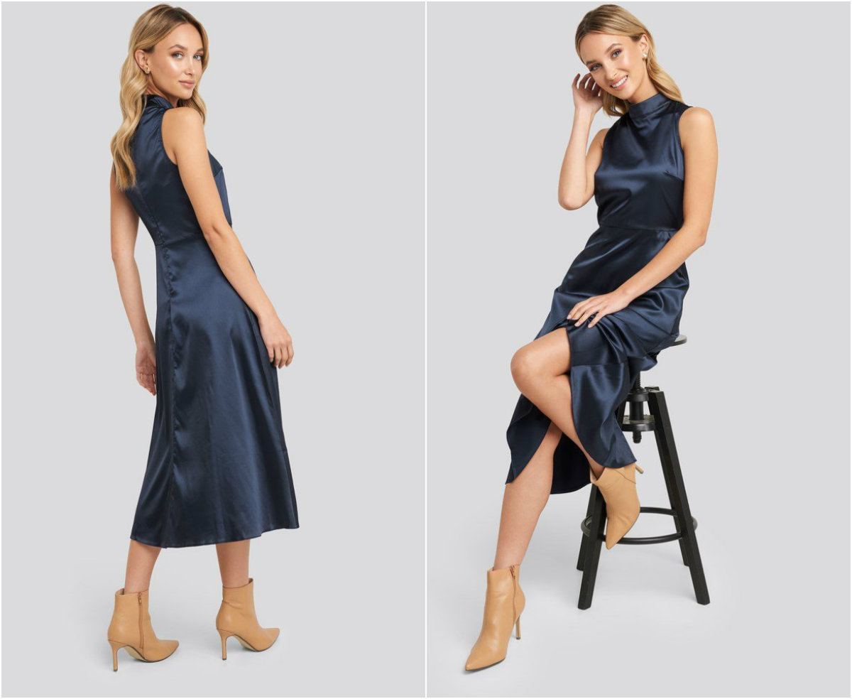 Vacker och elegant sidenklänning Vacker och elegant sidenklänning