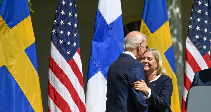 Joe Biden, nato, Sauli Niinistö, Magdalena Andersson, TT, Vita huset