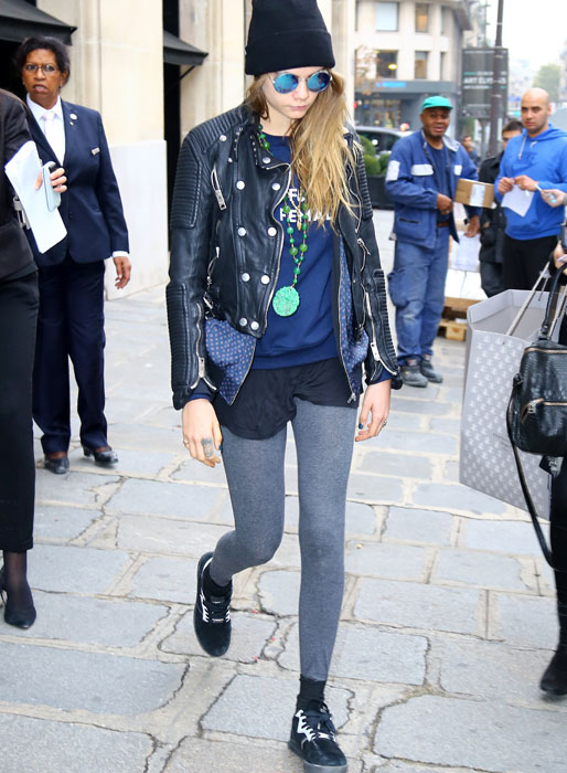 Cara Delevingne i Paris. Cara Delevingne i Paris.