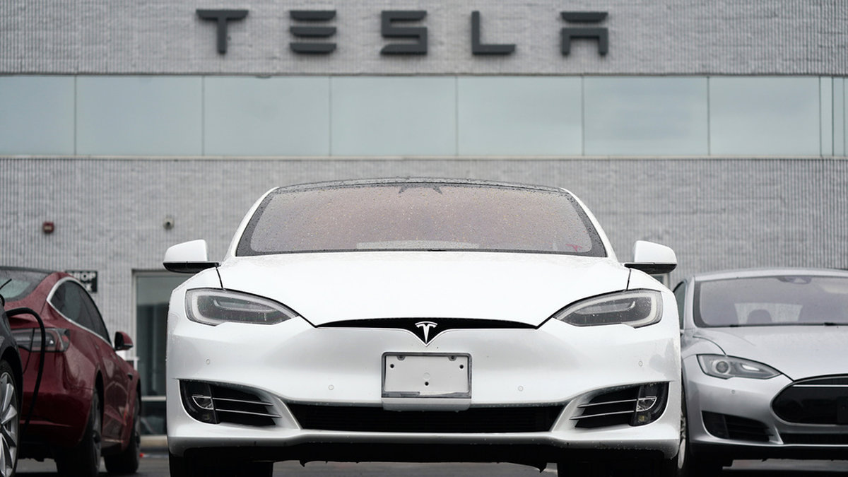 En Tesla-anläggning i Littleton, Colorado. Arkivbild.
