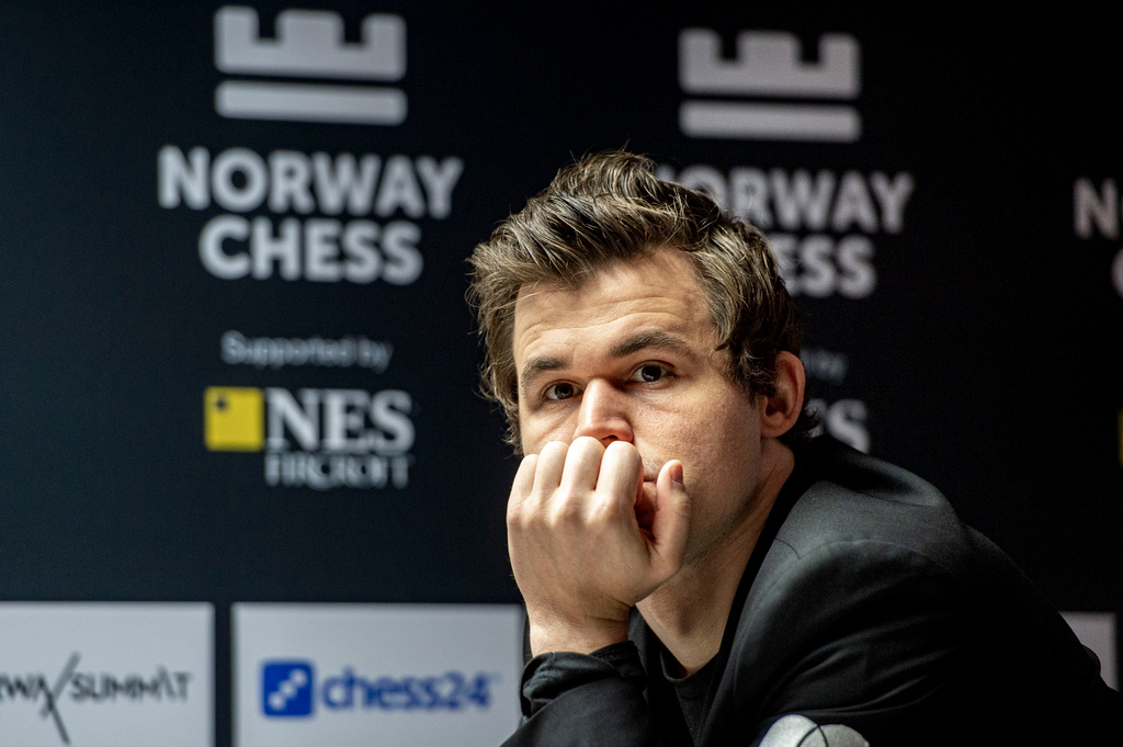Magnus Carlsen anklagar Hans Niemann. Arkivbild.